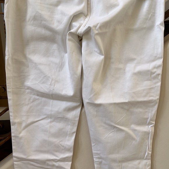CALVIN KLEIN JEANS WHITE PANTS SIZE 14 women cotton white pants cropped pants - Picture 13 of 16